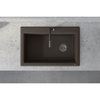 Ruvati 33"x22" Dual-Mnt Granite Composite Sgl Bowl Kitchen Sink, Espresso Brwn RVG1033ES